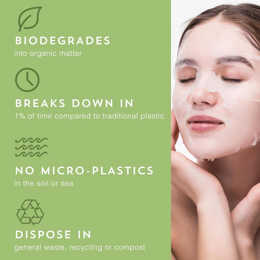 Beautypro Cica Niacinamide Blemish Control Anti-Ageing Face Mask Minimise Breakouts Regulate Oil Levels Multi 100% Biodegradable Plant Based Formula Natural Vegan Skincare Multi Award Winning Brand