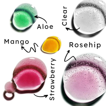 10 Pack!! Nicka K New York Lip Gel With Vitamin E (Gold, Rose Gold, Bubble Gum, Cherry, Strawberry, Aloe, Coconut, Mango, Rosehip & Clear)