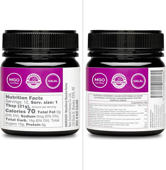 New Zealand Honey Co. Raw Manuka Honey Umf 24+ / Mgo 1122+, Umf Certified / 8.8Oz