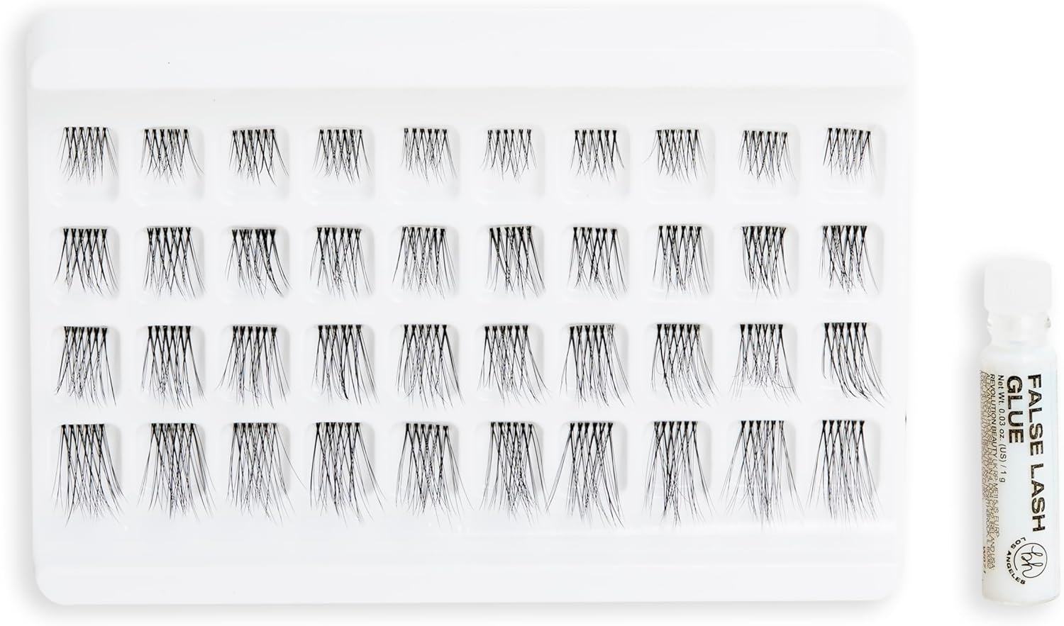 BH Los Angeles Natural Individual Lashes, Add Natural Length, Multiple Sizes Included, Cluster Queen : Amazon.co.uk: Beauty