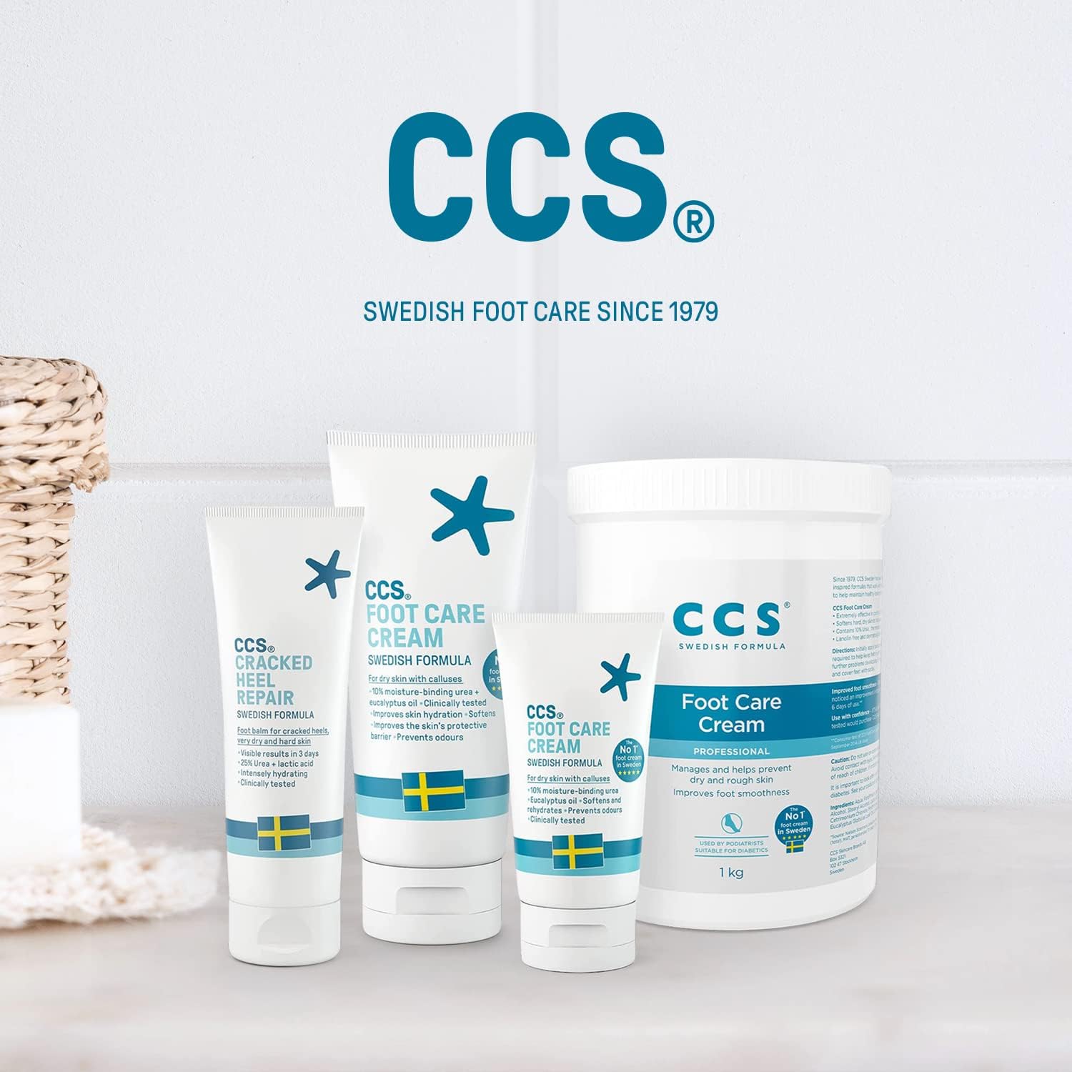 CCS Professional Foot Care Cream 60 ml - Moisturise and Protect Dry and Callused Feet, Contains 10% Urea and Eucalyptus Oil, Clinically Tested, Suitable for Diabetics : Amazon.co.uk: Beauty
