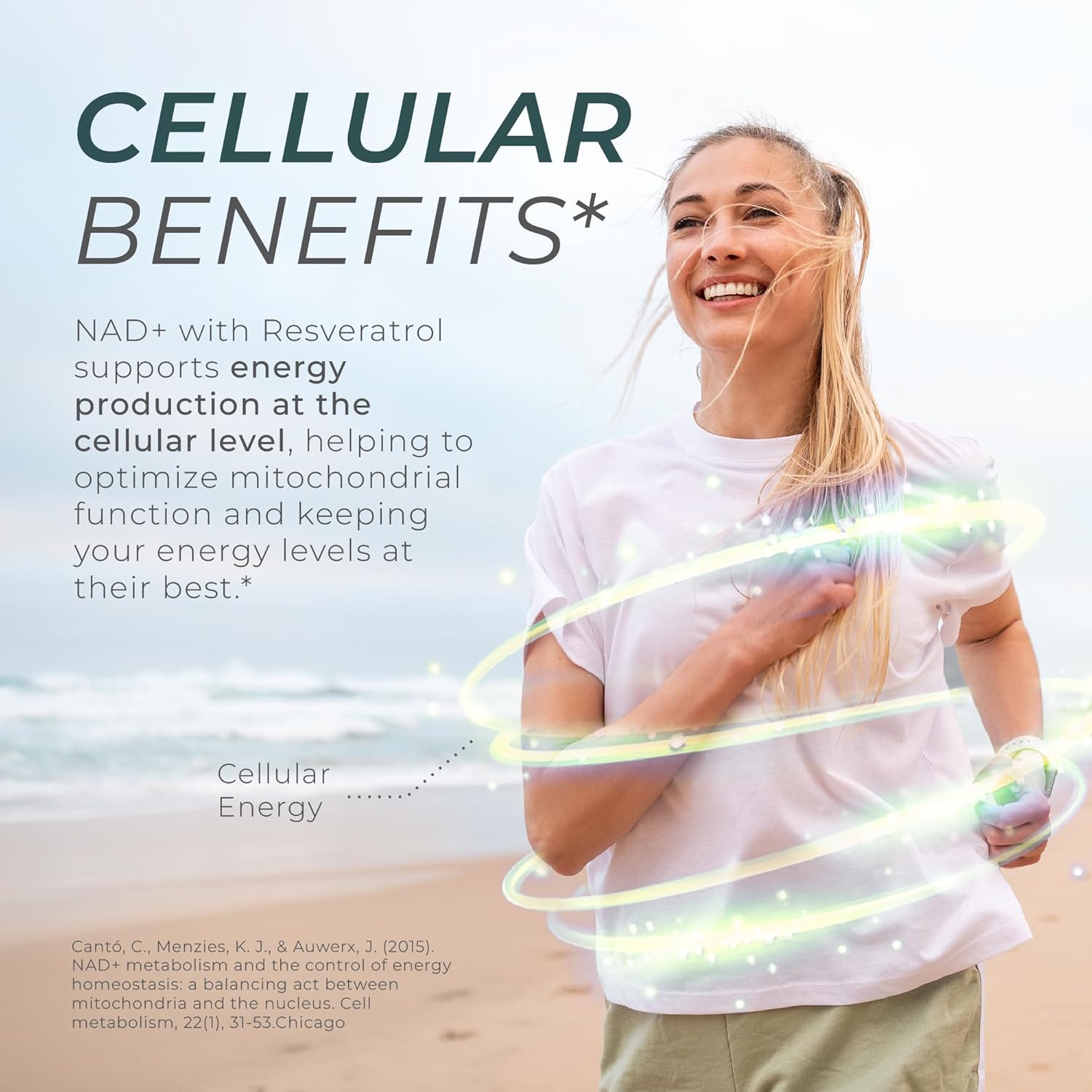 Neurogan Nad+ With Resveratrol Capsules 1:1 Ratio - 1200Mg Per Serving, 90 Ct - Cellular Health & Healthy Aging Supplements, Energy & Immune Support - Nicotine Adenine Dinucleotide Nad+ Supplement : Health & Household