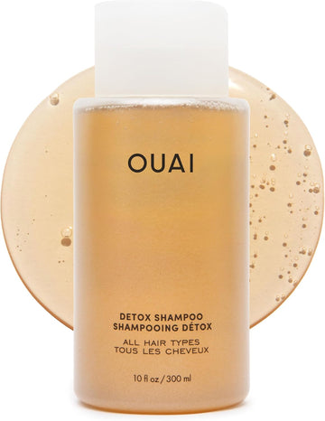 Ouai Detox Shampoo Travel Size - Clarifying And Removing Build Up, Dirt, Oil, Product And Hard Water - Apple Cider Vinegar & Keratin For Clean, Refreshed Hair - Sulfate-Free Hair Care - 89Ml