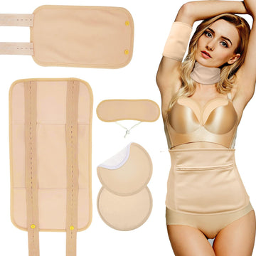 5 Pcs Castor Oil Pack Wrap For Waist, Neck, Calf, Knee And Chest, Reus