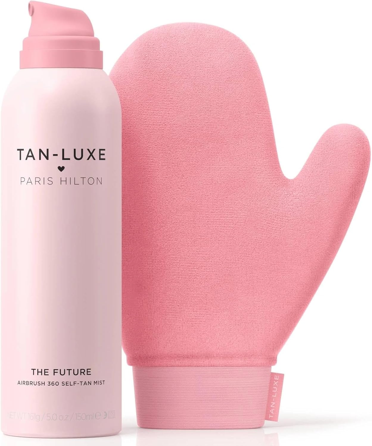 Tan-Luxe x Paris Hilton The Future Collection: The Future Airbrush 360 Self-Tan Mist and Luxe Tanning Mitt : Amazon.co.uk: Beauty