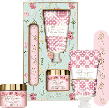 Baylis & Harding Royale Garden Rose, Poppy & Vanilla Luxury Manicure Gift Set (Pack Of 1) - Vegan Friendly
