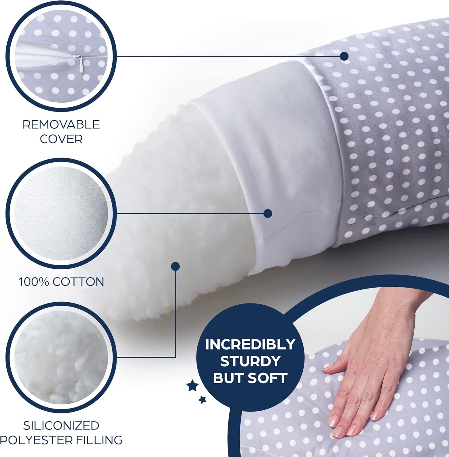 Niimo XXL Pregnancy Pillow & Nursing Pillow - 2-in-1 Design with a 100% Cotton Cover, Machine-Washable, Jungle (200 x 70 cm) : Amazon.co.uk: Home & Kitchen