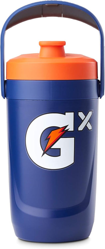 Gatorade Gx Performance Jug, 64Oz, Leakproof, Non Slip Grip, Great For Athletes, Navy