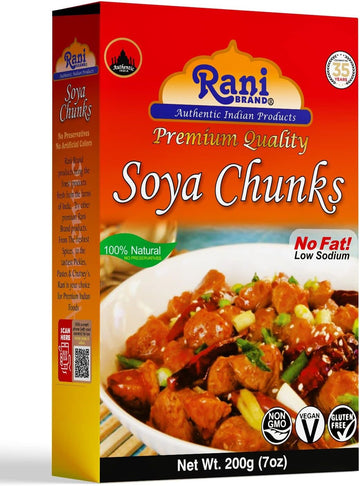 Rani Soya Tikka Italian 30Oz (1.875Lbs) 850G Ready For Cook ~ Easy Open Lid | All Natural | Vegan | No Colors | Non-Gmo | Kosher | Indian Origin | Soy Based Meat Substitute