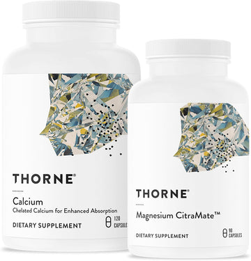 Thorne Bone Health Bundle - Dicalcium Malate And Magnesium Citramate - 90 To 120 Servings