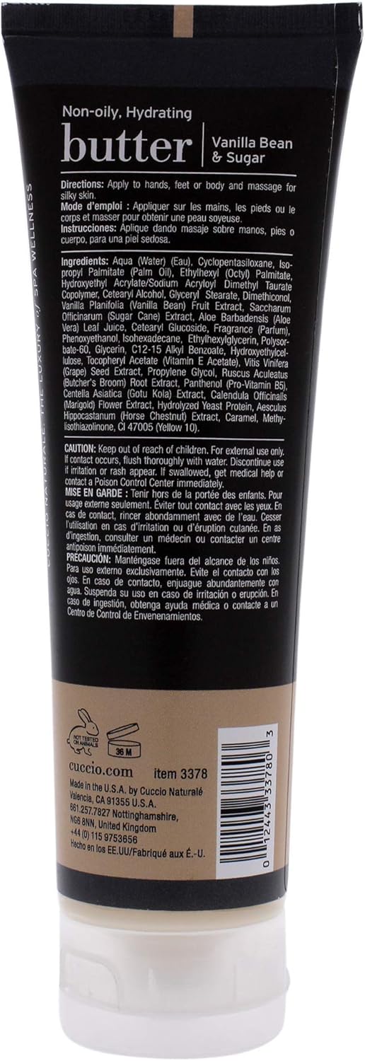 Cuccio Bean & Sugar Butter Blend Tube 4Oz,I0098721