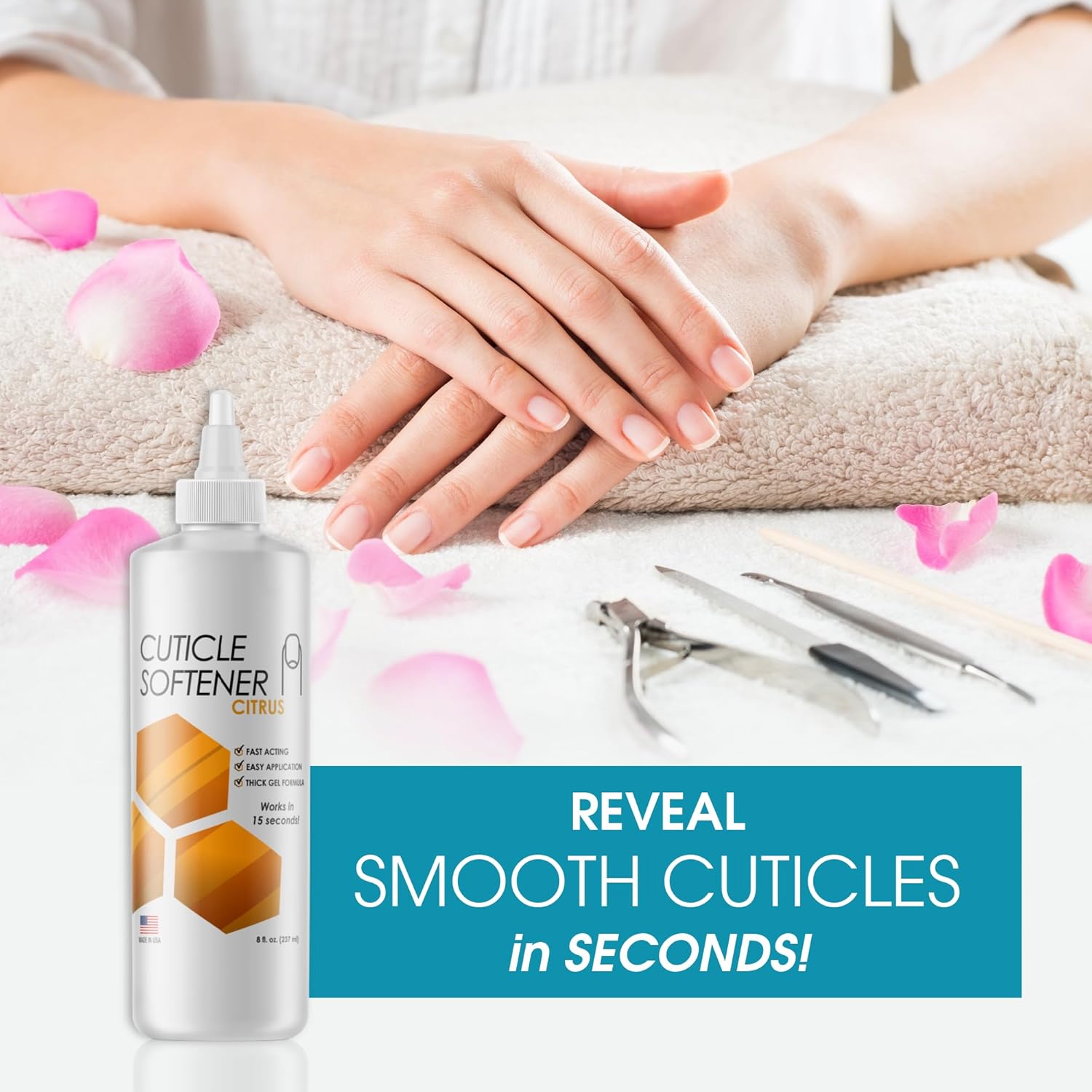 DeEnti Extra Strength Foot Callus Remover, 8oz Salon Grade, Lemon + Instant Cuticle Remover and Softener, 8oz : Beauty & Personal Care