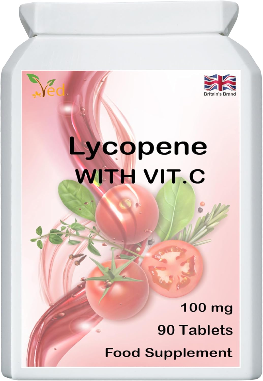Ved Lycopene Supplement | Boost Immune System | Super Antioxidant | 100mg x 90 Tablets : Amazon.co.uk: Health & Personal Care