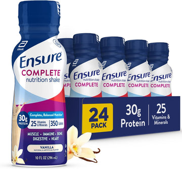 Ensure Complete Nutrition Shake | Meal Replacement Shake | 10 Fl Oz 24 Pack