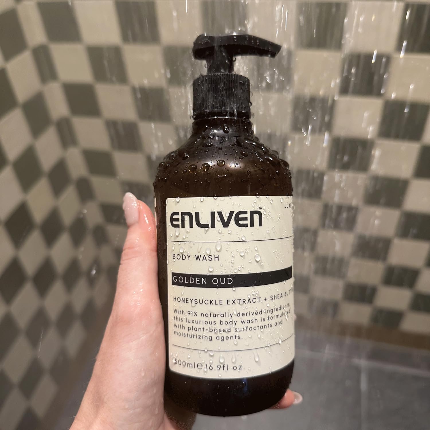 Enliven Luxe Golden Oud Handwash, Shower Gel & Body Lotion Bundle - 500mlx3 Toiletries Set - Luxury Hand Wash, Body Moisturiser & Shower Gel - Bath & Shower Bundle : Amazon.co.uk: Beauty