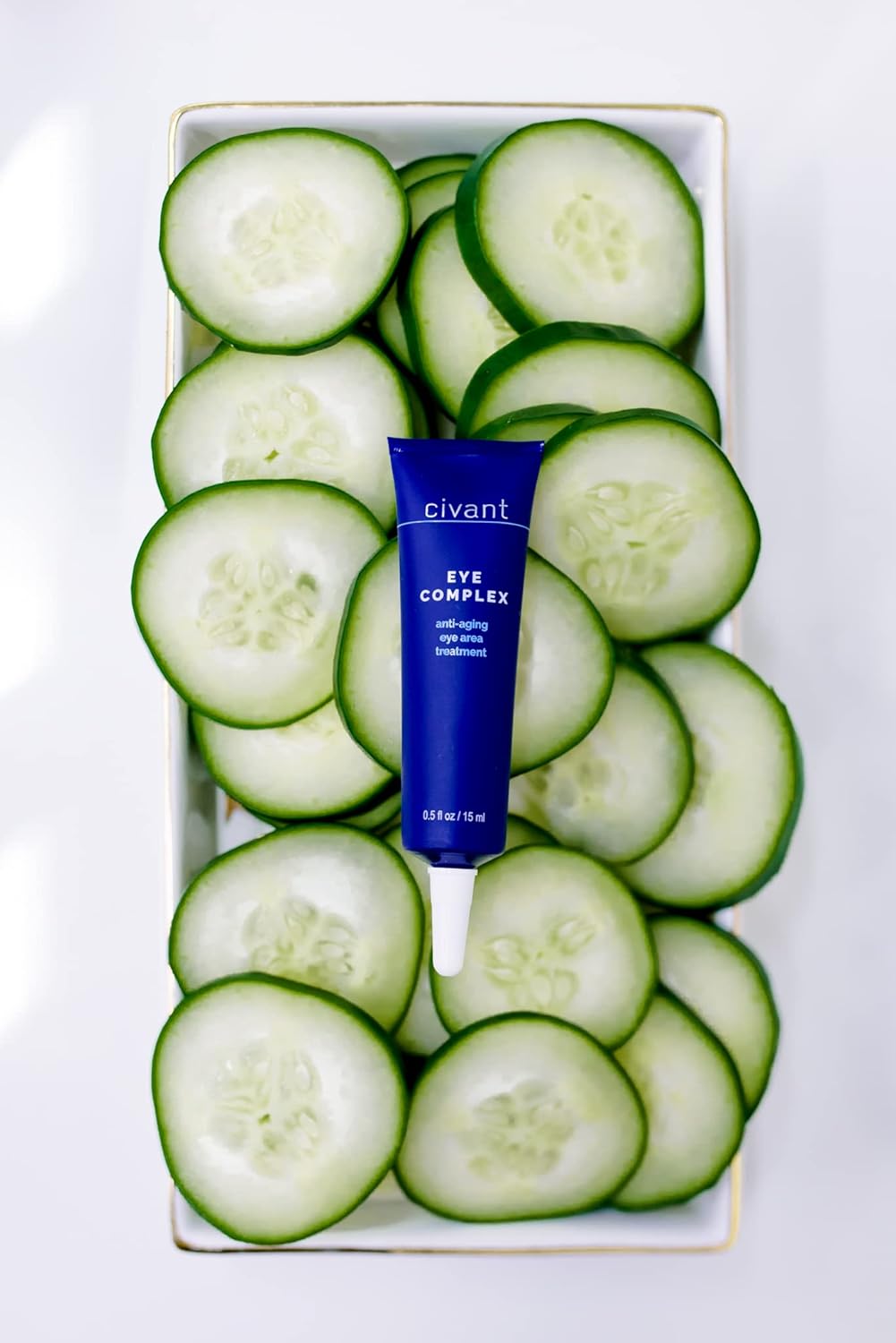 Civant Eye Complex - Eye Cream For Dark Circles And Puffiness Reduction - Helps Slow Aging And Hide Crow'S Feet For All Skin Types - Aloe Vera Under Eye Cream With Vitamins B3, C, E, And K, 0.5 Fl Oz : Beauty & Personal Care