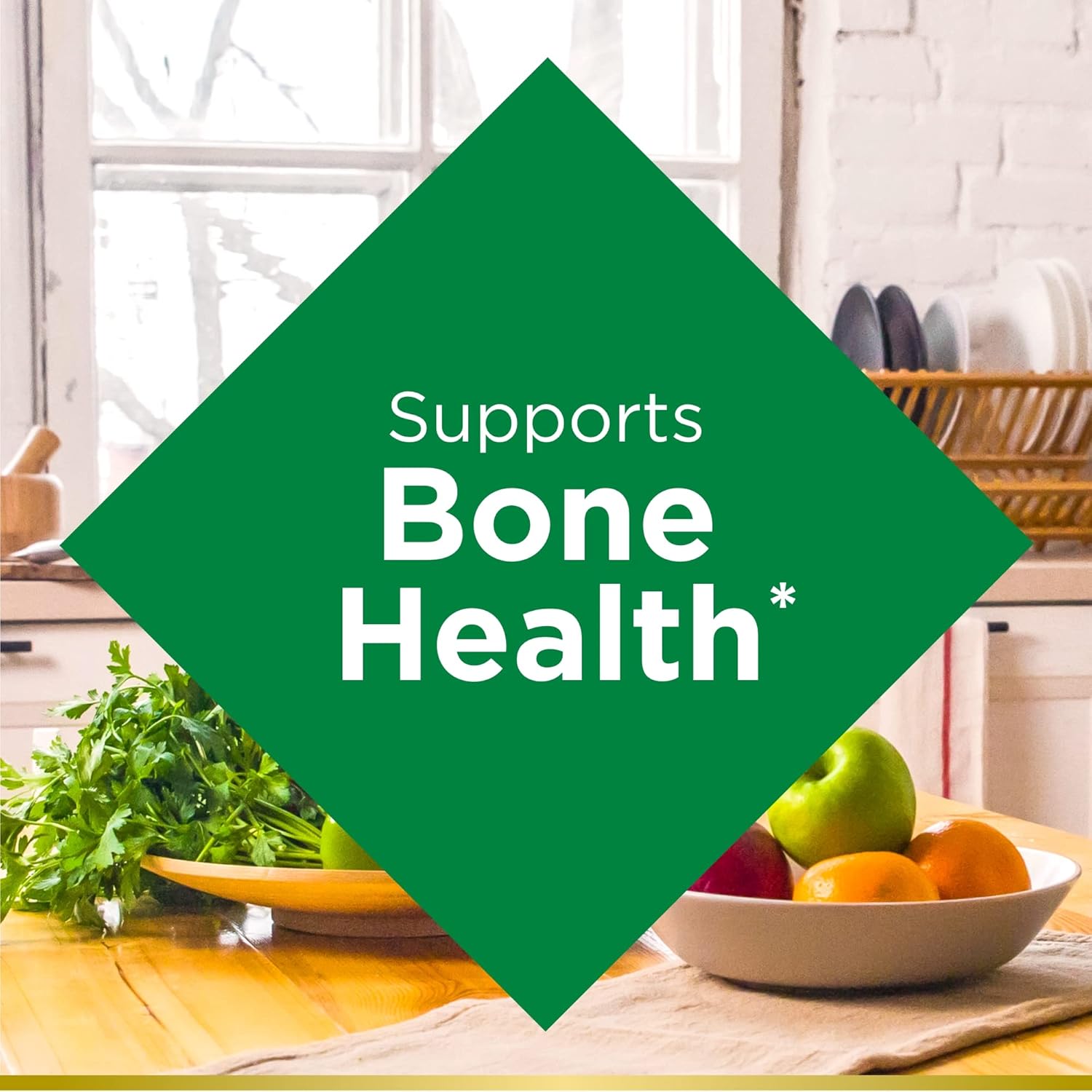 Nature's Bounty Calcium & Vitamin D Gummies, Immune Support & Bone Health, 500mg Calcium & 1000 IU Vitamin D3, Fruit Flavor, 70 Count : Health & Household
