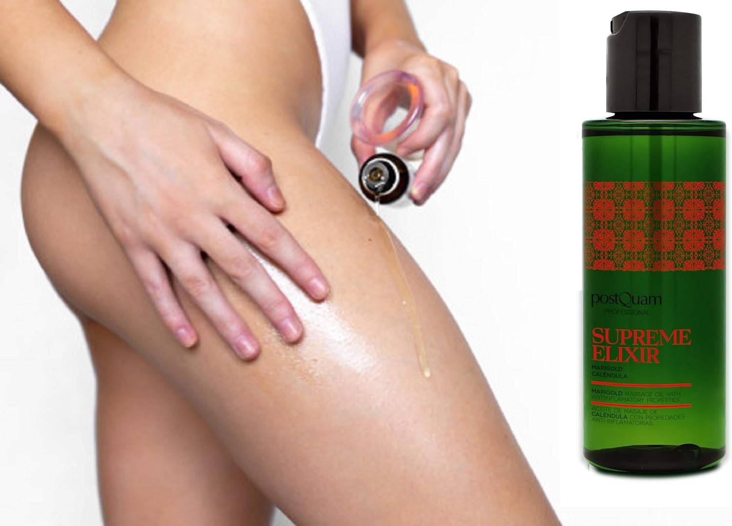 postQuam Professional Massage Oil with Calendula 100ml - 3.5oz - Massa