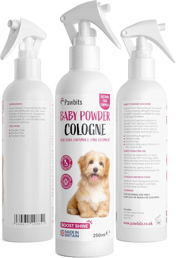 Baby Powder Cologne For Dogs 250Ml - Long-Lasting Deodoriser & Conditioner For PetsM0546