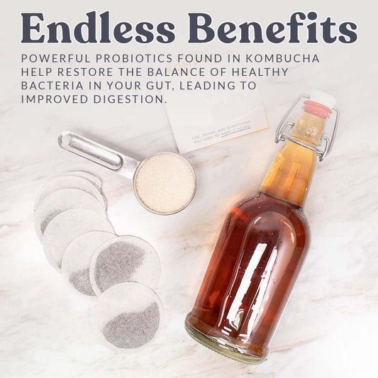 Cultures For Health Endless Live Scoby Kombucha Starter | Diy Fizzy Fermented Tea Probiotic Drink | Start Right Away | Heirloom Culture Makes Limitless Batches | Dairy Free Gluten Free Vegan Superfood