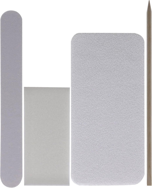 Cuccio - Pedicure Client Guard Disposable Pro Pack - for Women - Birchwood Stick, Nail File, Large Heel Buffer, Nail Buffer - 4 Pc, Multi : Amazon.co.uk: Beauty