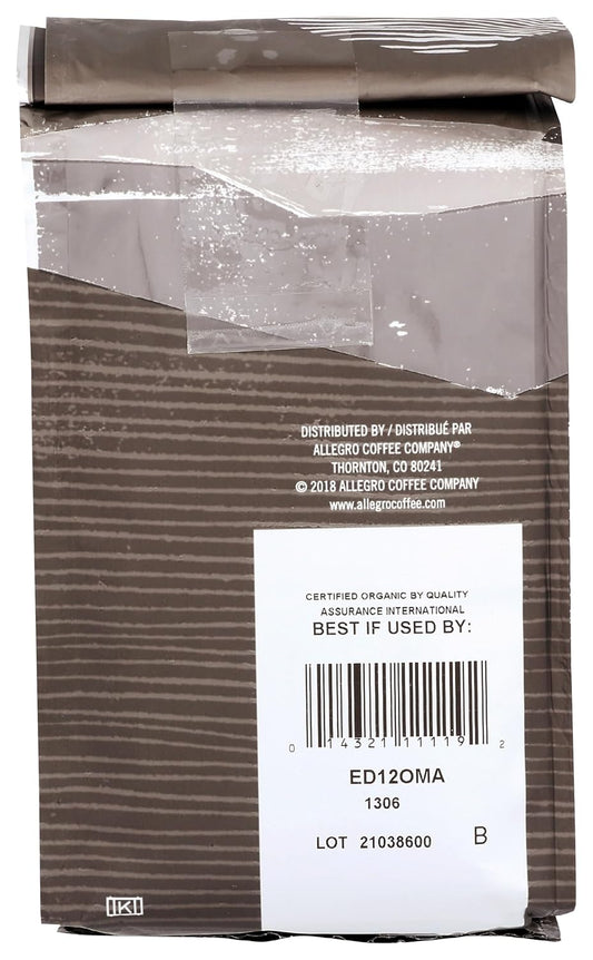 Allegro Coffee, Organic Mexico Light Roast Ground Coffee, 12 Oz