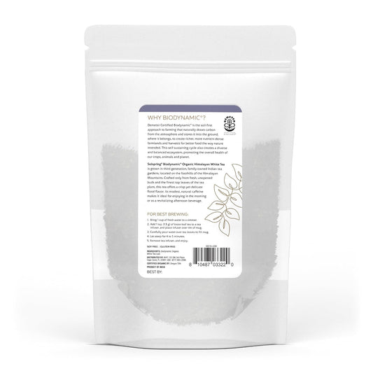 Dr. Mercola Solspring Biodynamic Organic Himalayan White Loose Leaf Tea, 4 Oz. (Pack Of 3), Traditional White Loose Leaf Tea, Naturally Caffeinated, Non Gmo, Soy Free, Gluten Free, Usda Organic, Demeter Certified Biodynamic