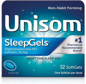 Unisom Sleepgels, 32 Softgels Per Box