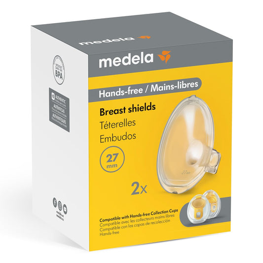 Medela Hands-Free Breast Shields 24Mm, For Use With Hands-Free Collection Cups, 2 Count