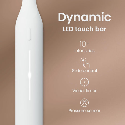 Quip Ultra Next Generation Smart Sonic Toothbrush - Timed Electric Toothbrush For Adults - Replaceable Brush Head, Soft Bristles, Silicone Handle, 30-Day Battery Life, Travel Case - Moss Green