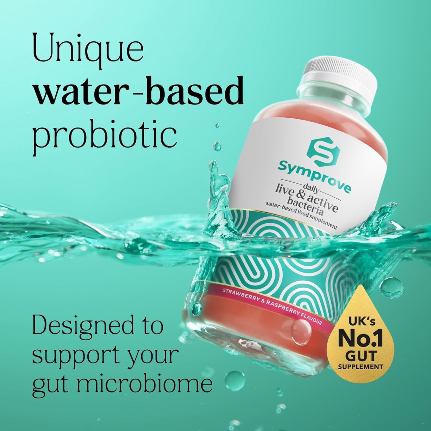 Symprove Strawberry & Raspberry 1 Week Pack Daily Essential Gut Health Supplement, Probiotic Drink with Live Bacteria, Vegan - 1x500ml : Amazon.co.uk: Health & Personal Care