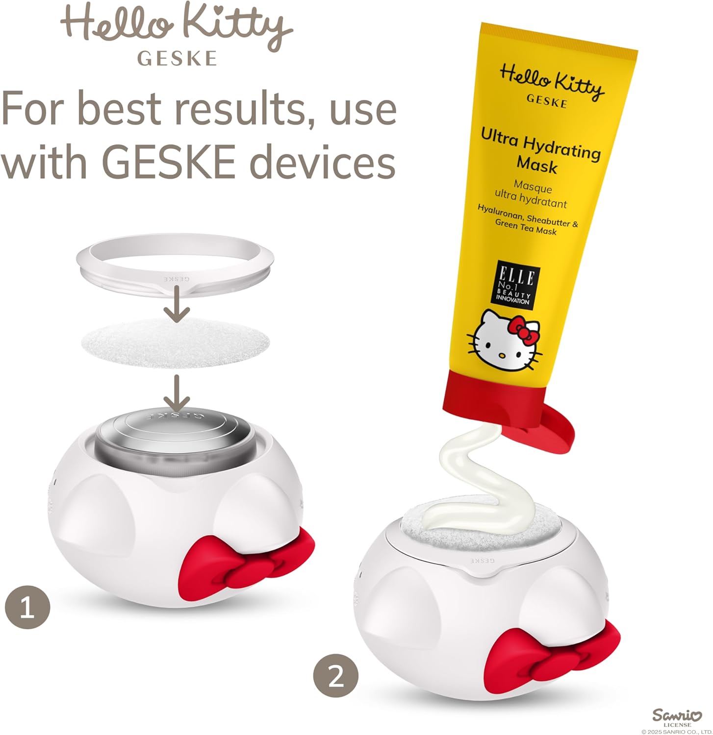 GESKE Refresh & Revive Mask | Use with Hello Kitty Sonic Warm & Cool Mask | 24H Hydrating Face Mask with Avocado Oil & Vitamin E | Refreshing Formula | For Normal to Dry Skin | Vegan & Cruelty-free : Amazon.co.uk: Beauty