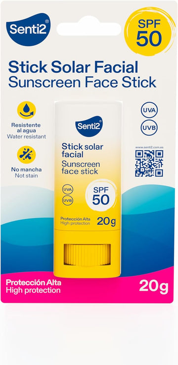 Senti2 Sun Stick Spf 50 Waterproof High Protection 20G