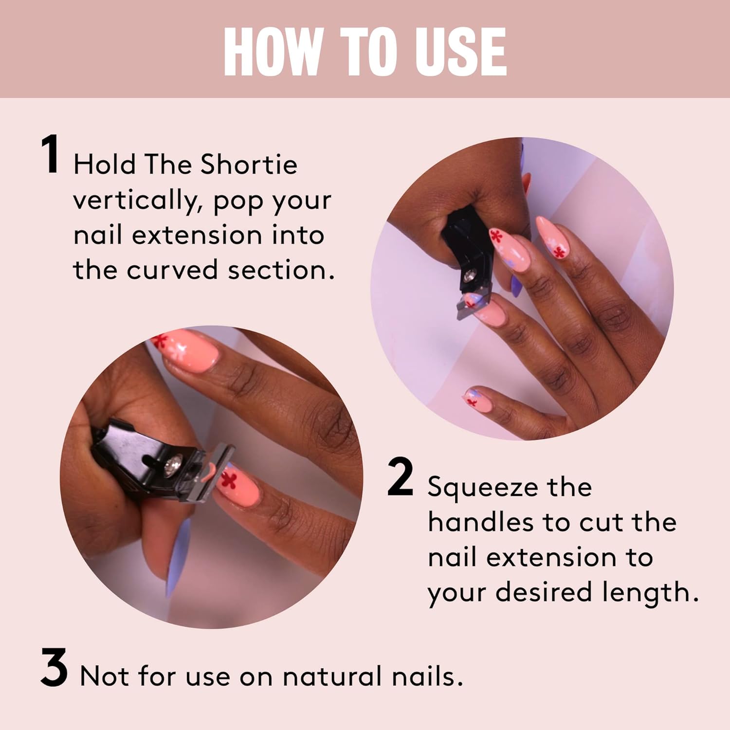 Mylee The Shortie Nail Extension Clipper - Precise & Durable Nail Tip Cutter, Manicure Tool for Perfect Prep, Professional Extension Clipper, for Acrylic Extensions, False Nails and Tips : Amazon.co.uk: Beauty