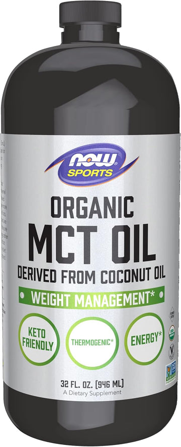 Now Sports Nutrition, Organic Mct (Medium-Chain Triglycerides) Oil (In Plastic), 32-