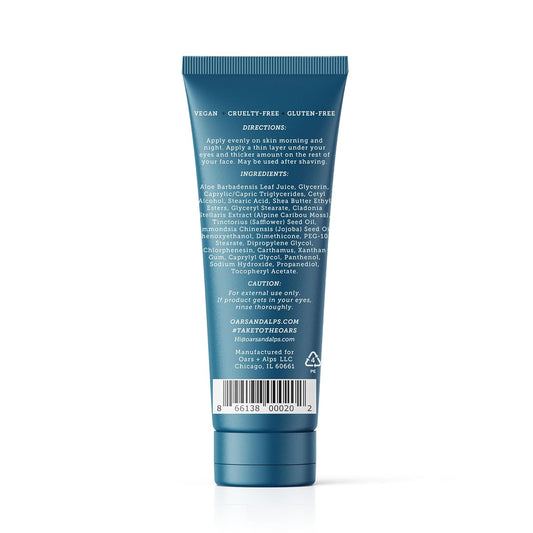 Oars + Alps Face Moisturizer and Eye Cream, Dermatologist Tested Skin Care Infused with Aloe Leaf Juice and Vitamin E, Travel Size, 2.5 Fl Oz, 2 Pack
