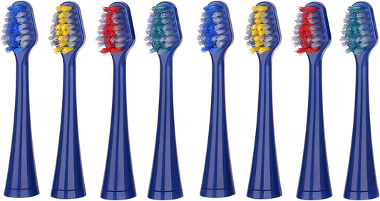 Pursonic 8 Pack Replacement Brush Heads, Blue : Health & Household