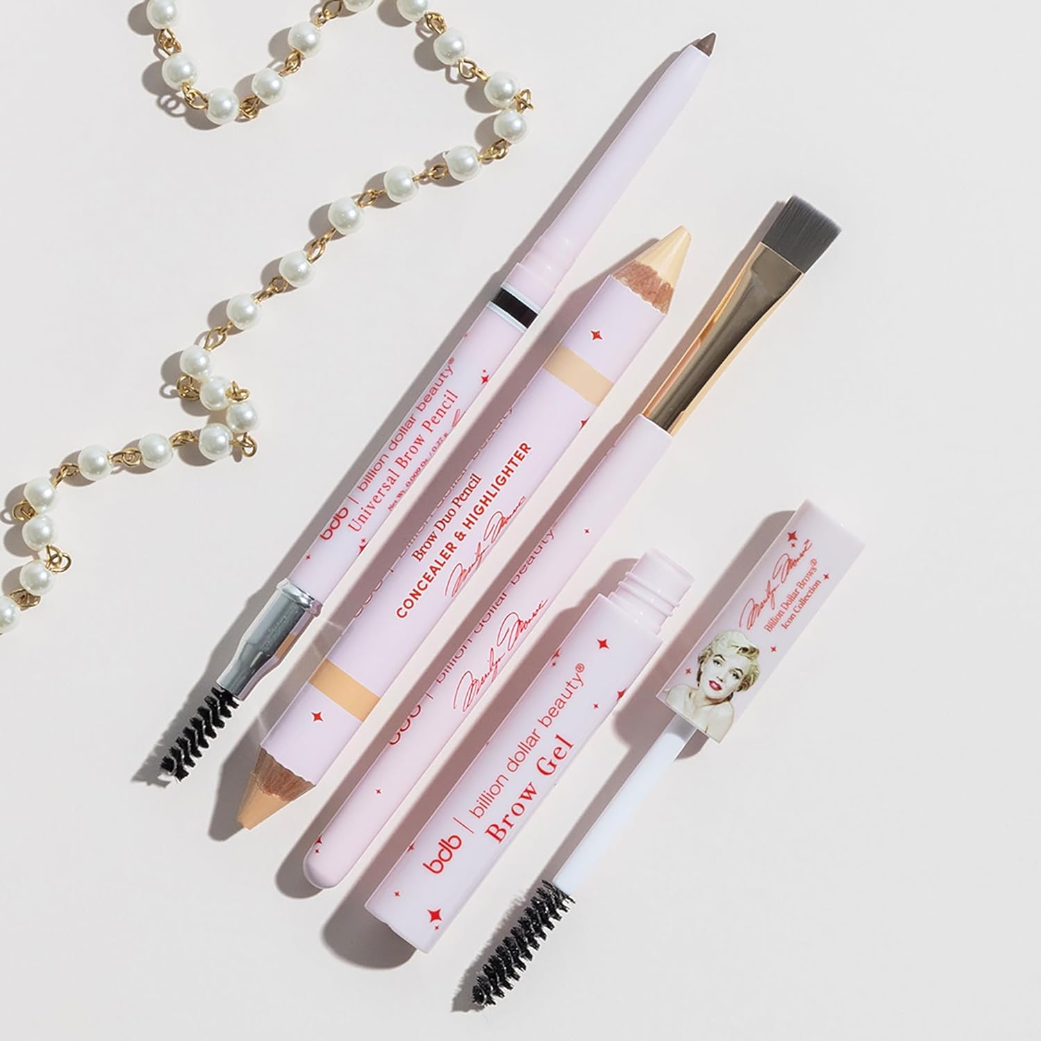 Billion Dollar Brows Best Sellers Kit, Includes Universal Brow Pencil, Brow Duo Pencil, Brow Gel And Smudge Brush For Perfectly Defined Brows : Beauty & Personal Care