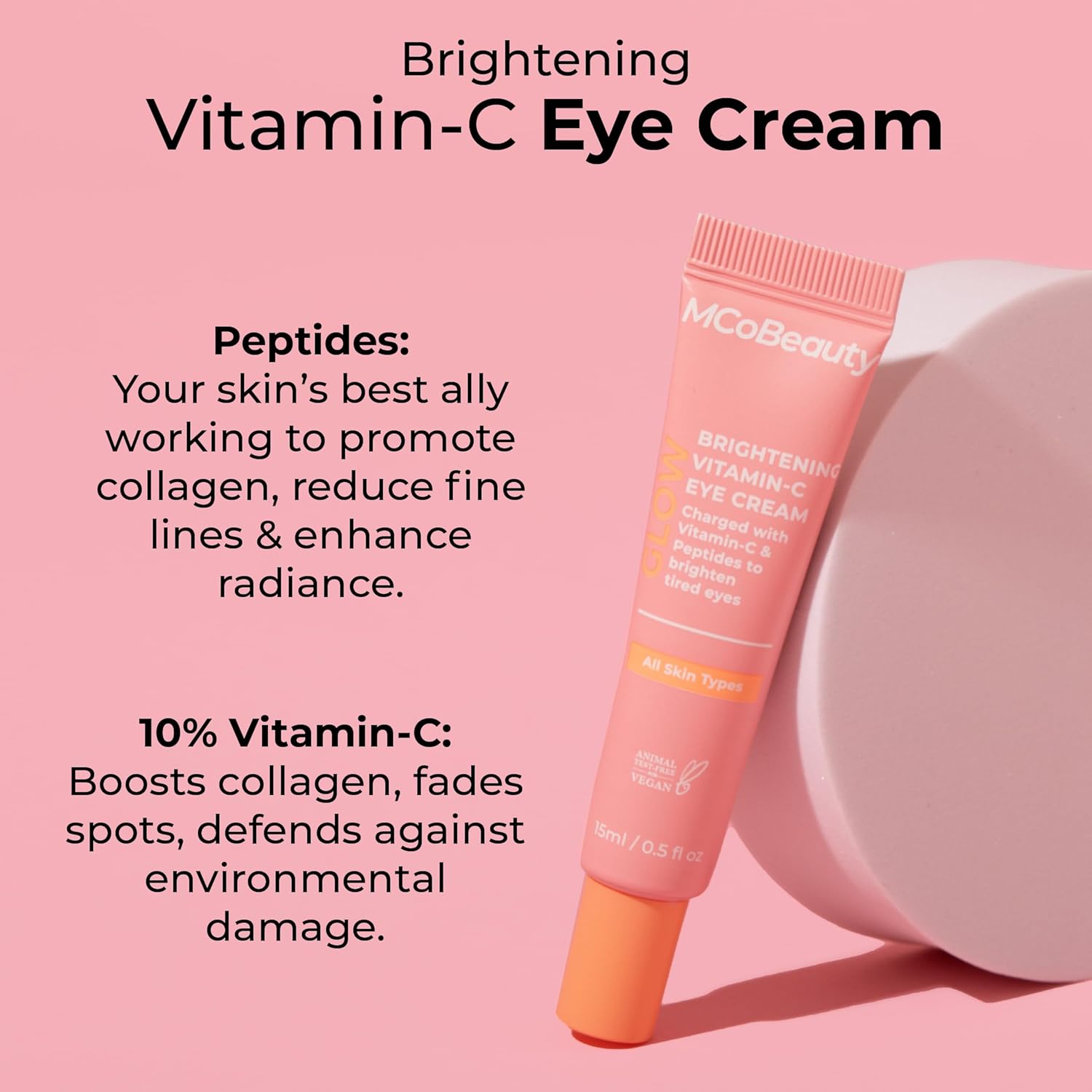 Mcobeauty Glow Brightening Vitamin-C Eye Cream : Beauty & Personal Care