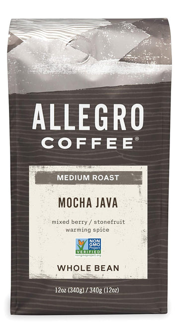 Allegro Coffee Mocha Java Whole Bean Coffee, 12 Oz