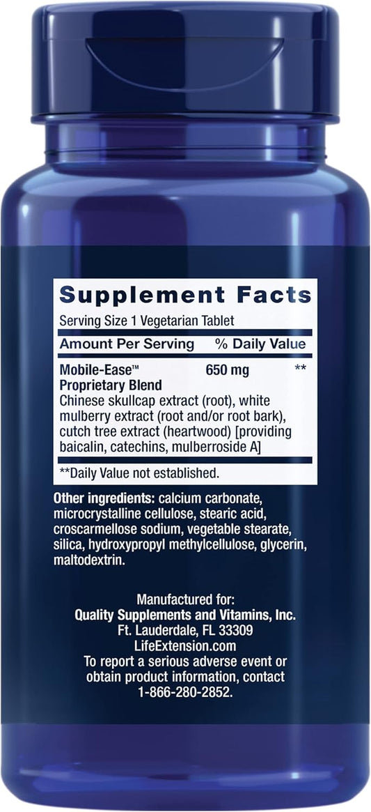 Life Extension Arthromax® Elite, Mulberry (M. Alba), Cutch Tree (A. Catechu), And Chinese Skullcap (S. Baicalensis), Joint Health, Joint Comfort, Vegetarian, Gluten Free, 1-Daily, Non-Gmo, 30 Tablets