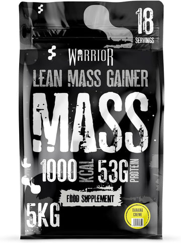 Warrior Mass Protein Powder – 5.04Kg – Serious Mass Gainer – High Calorie, Weight Gain Supplement – 61G Of Protein, 18 Servings, 1000+ Calories Shake, Supports Muscle Growth (Vanilla Cheesecake, 5Kg)