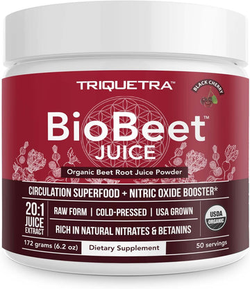 Biobeet Beet Juice (Black Cherry Flavor) Max Strength 20X High Concen
