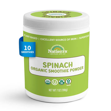 Natierra Spinach Organic Smoothie Powder | Usda Organic, Vegan & Non-Gmo | 7 Oz Jar