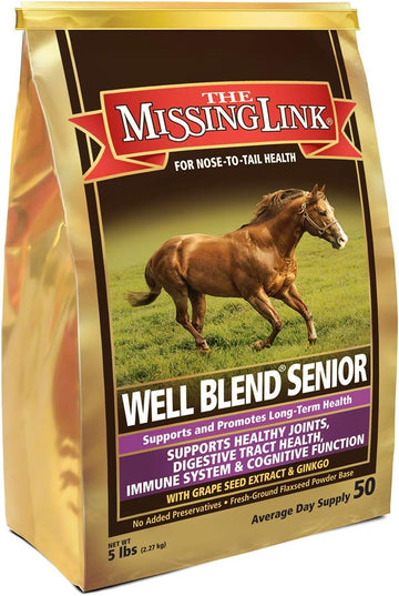 The Missing Link Equine Well Blend Senior Superfood Supplement Powder, 5 Lb. Bag / 50 Day Supply