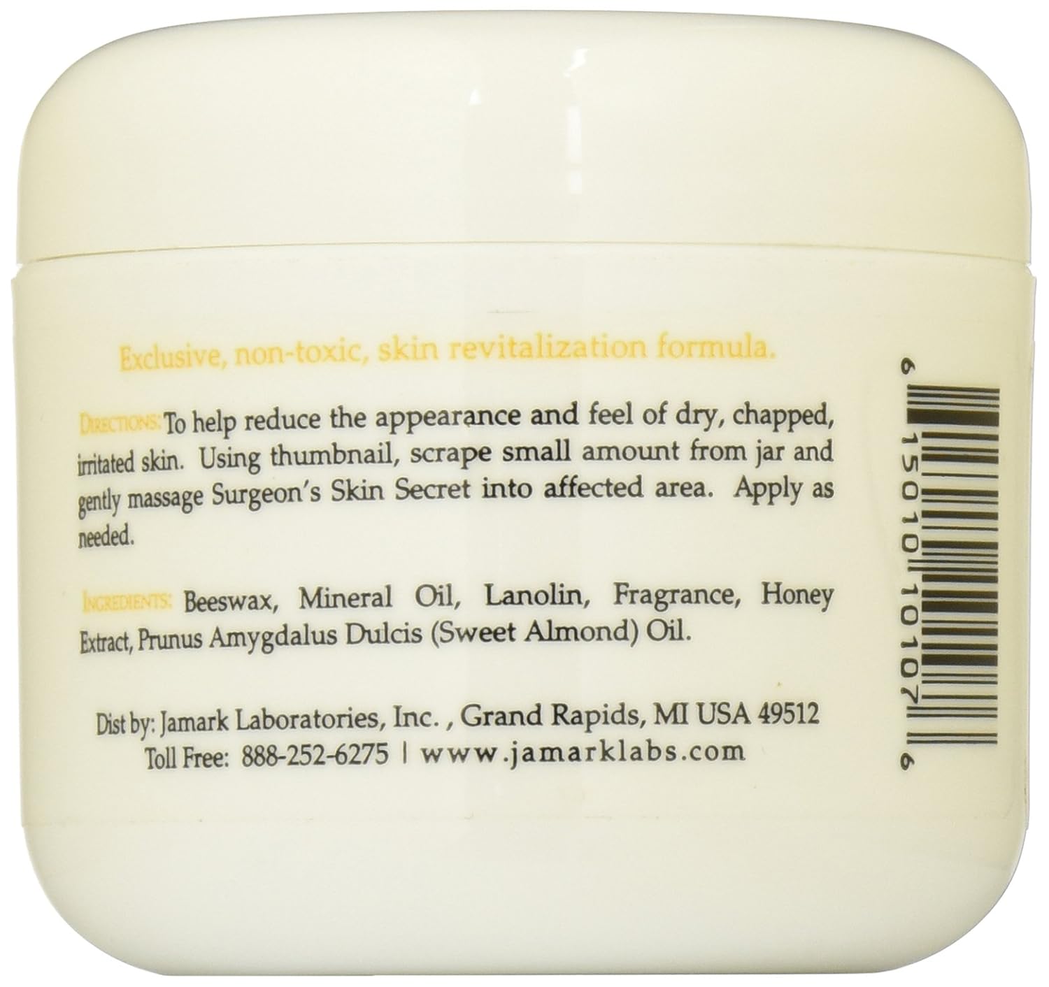 Surgeon'S Skin Secret Beeswax Moisturizer 4Oz. Jar - Honey Almond : Body Gels And Creams : Beauty & Personal Care
