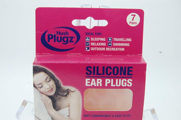 Genuine Hush Plugz Silicone Ear Plugs , 21 Pairs , Made In Uk , Ear Defenders