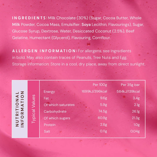 Mallow & Marsh Milk Chocolate Over Coconut Marshmallow Bar (12 X 35G)