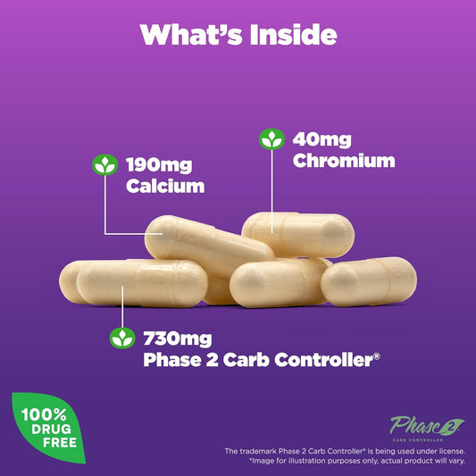 Natrol Carb Intercept With Phase 2 Carb Controller Capsules, White Kidney Bean Extract, Helps Control Carbs, Helps Metabolize Fats, Clinically Tested, Promotes Healthy Body Weight, 1,000Mg, 120 Count