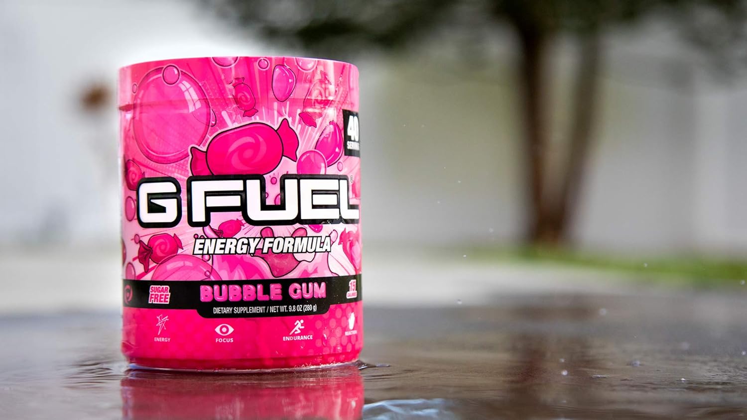 G fuel Bubble Gum Energy Powder, Sugar Free, Clean Caffeine Focus Supp